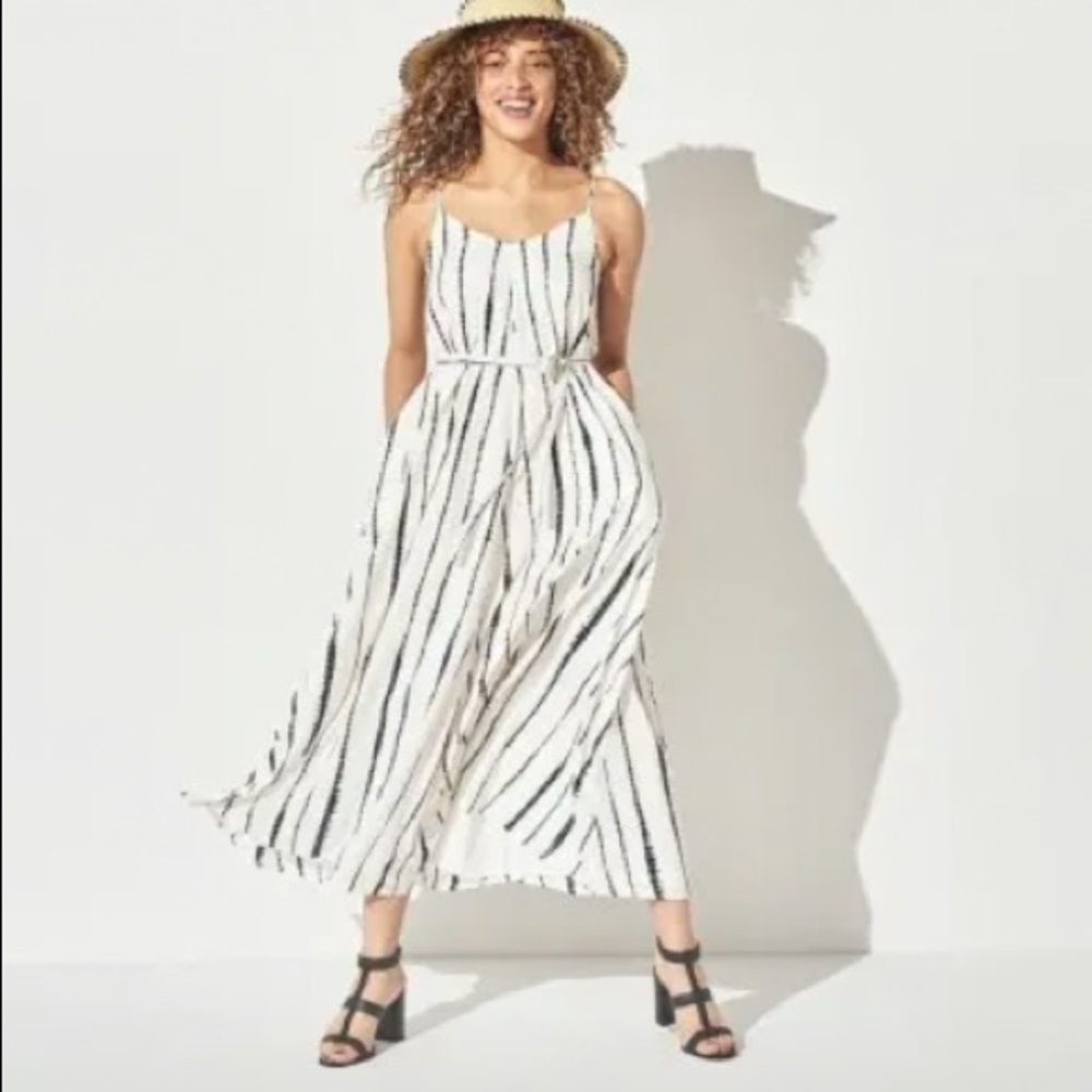 Woman’s Banana Republic Trapeze Belted Maxi Dress - L - New with tags